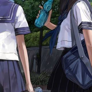 Popular girl in school wallpaper