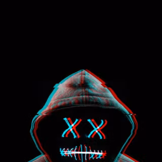 Glitch anime girl and boy wallpaper