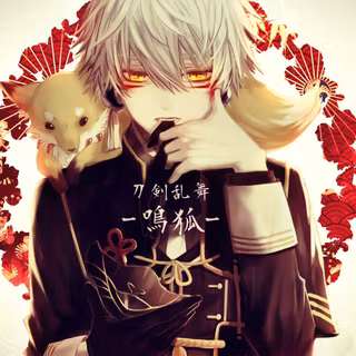 Fox mask anime girl HD wallpaper