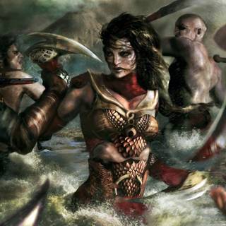 Women in army wallpaper