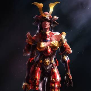 Female samurai anime wallpaper