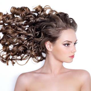 Curly hairstyle wallpaper