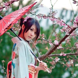 Japan kawaii girl HD wallpaper