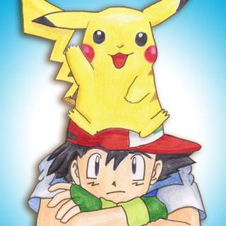 Pokémon Ash Pikachu wallpaper