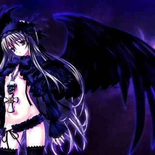 Angel anime girl wallpaper