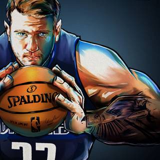 Cartoon Luka Doncic wallpaper