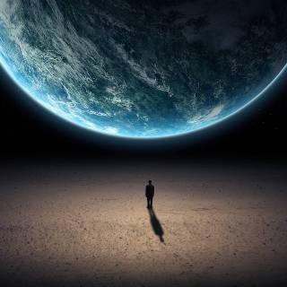 Man on the moon wallpaper