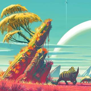 Rick and Morty retro theme wallpaper