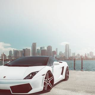 Retro city Lambo Ps4 wallpaper