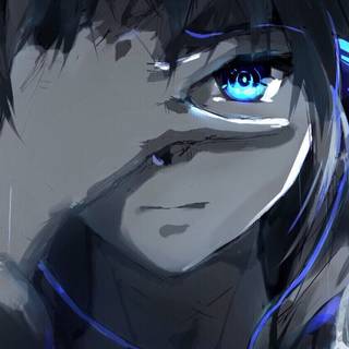 Hooded sad anime boy wallpaper