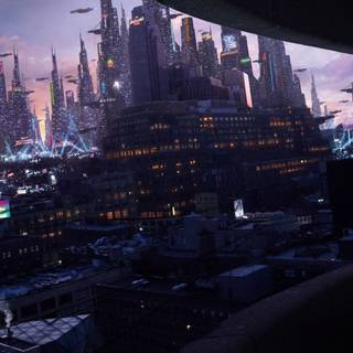 Cyberpunk desktop wallpaper