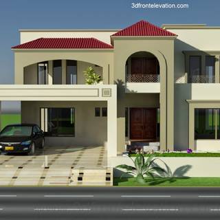 Beautiful house inside and outside wallpaper