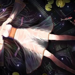 Sleeping boy anime wallpaper