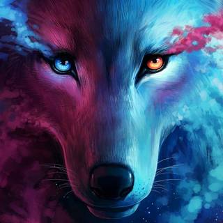 Wolf eye desktop wallpaper