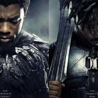 Black Panther characters wallpaper