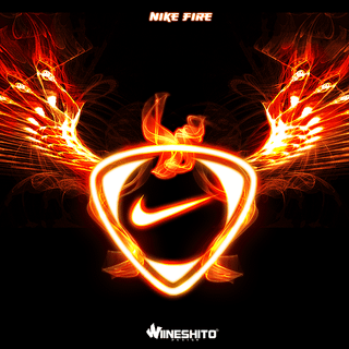 Nike fire wallpaper