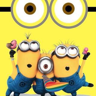 Minions phone HD wallpaper