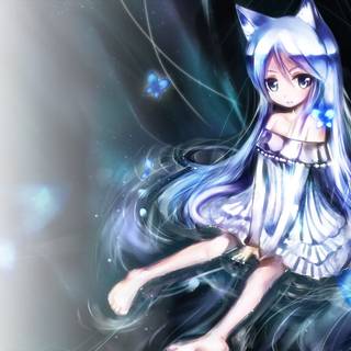 Anime cute characters HD wallpaper