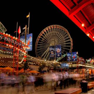 Carnival at night aesthetic wallpaper