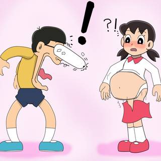 Nobita & Shizuka wallpaper