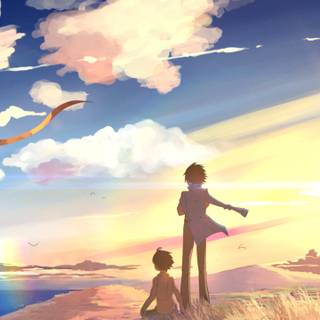 Anime scenery iPhone 4k wallpaper