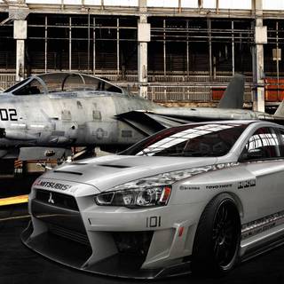 Mitshubishi Lancer Evolution HD desktop wallpaper