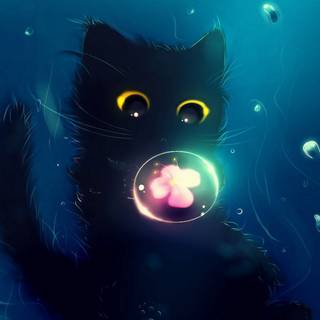 Galaxy cats wallpaper