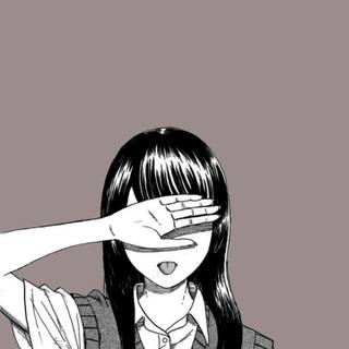 Sad anime girl aesthetic wallpaper