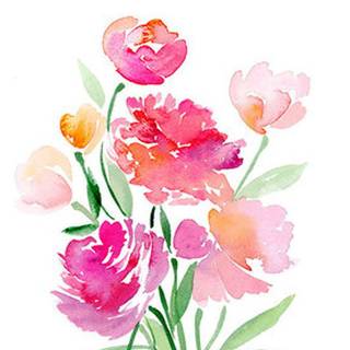 Tumblr pink watercolour wallpaper