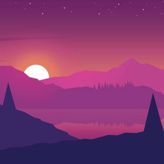 Minimal landscape wallpaper