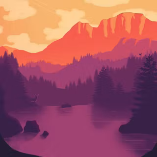 Minimal landscape wallpaper