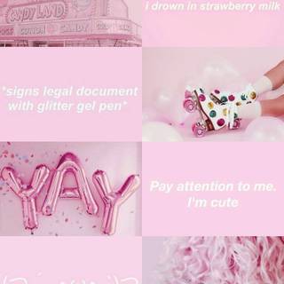 Strawberry milk aesthetic wallpaper