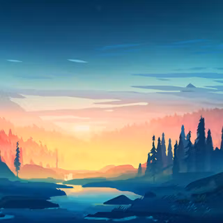 Minimal landscape wallpaper