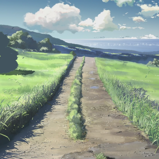 Grassland anime wallpaper