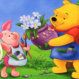 Cartoon Winnie The Pooh wallpaper