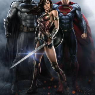 Superman Wonder Women wallpaper