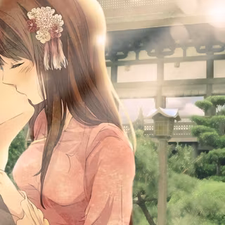 Couple anime kiss wallpaper