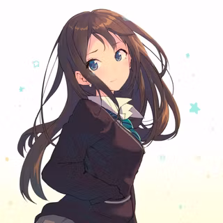 Chibi school girl wallpaper