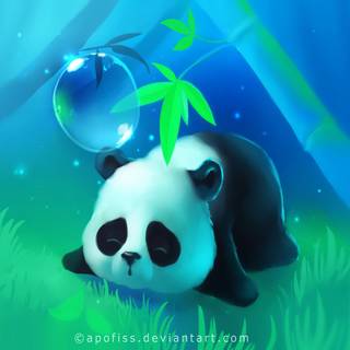 Panda Tierno computer wallpaper