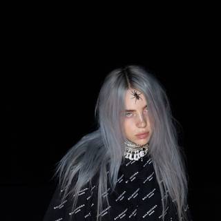 Billie Eilish aesthetic black wallpaper