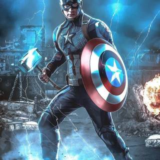 Hammer with Captain America wallpaper