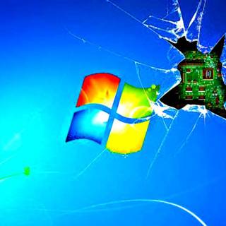Broken screen desktop wallpaper