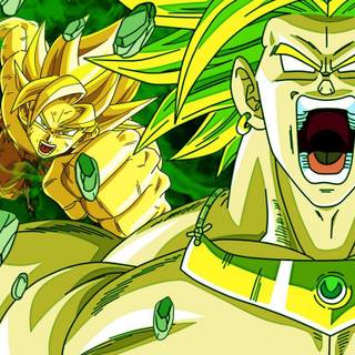 Vegeta vs Broly wallpaper