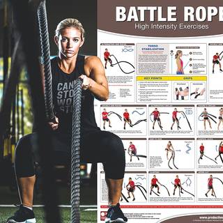 Women battle rope wallpaper