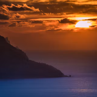 Sunset in the ocean wallpaper