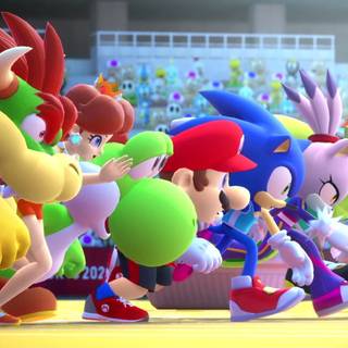 Mario and Sonic At The Olympic Games wallpaper