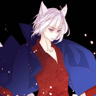 Anime girl with wolf ears wallpaper