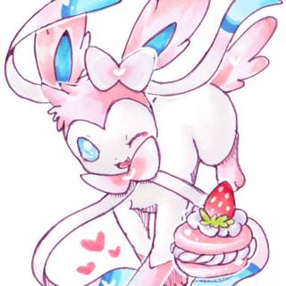 Eevee and Sylveon wallpaper