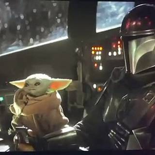 Mandalorian and Baby Yoda wallpaper