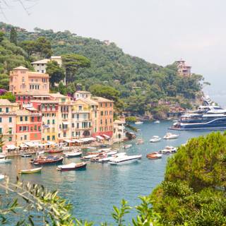 Seaside harbor wallpaper